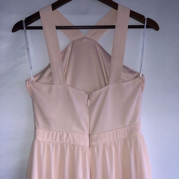 Women's Lulu's Light Pink Long Formal Dress - Picture 7 of 14